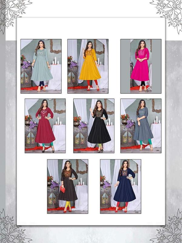 Tern Vol 2 Rayon Slub Designer Exclusive Kurti collecttion